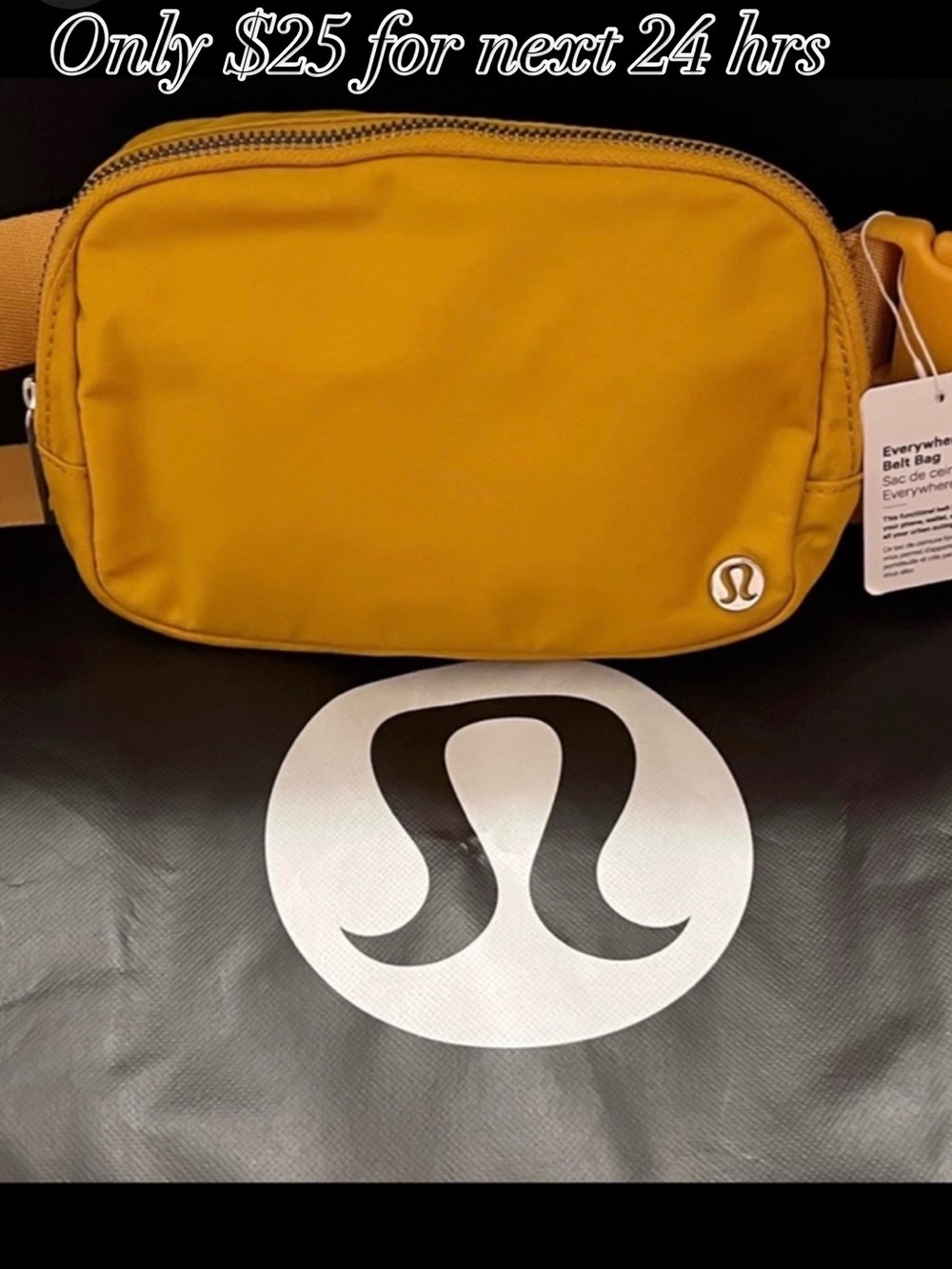 NWT Lululemon athletica Everywhere Belt Bag - Mustard coloured